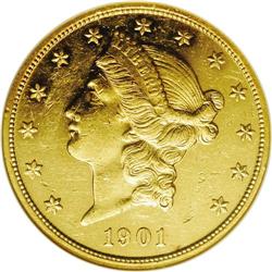 1901 $20 PR58 NGC. Without question, this is a proof s