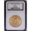 Image 1 : 1908 $20 No Motto MS65 NGC. Typical deep coloration ad