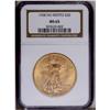 Image 1 : 1908 $20 No Motto MS65 NGC. A boldly struck Gem with r