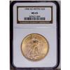 1908 $20 No Motto MS65 NGC. The mint luster has taken
