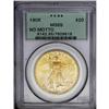 Image 1 : 1908 $20 No Motto MS65 PCGS. Short rays subtype. This