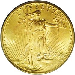 1908 $20 No Motto MS66 PCGS. Another Premium Gem examp