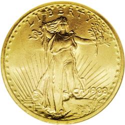 1908 $20 No Motto MS66 NGC. Sharply struck and fully l