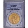 Image 1 : 1908-D $20 No Motto MS64 PCGS. The matte-like surfaces