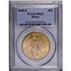 Image 3 : 1908-D $20 Motto MS65 PCGS. Bright and lustrous, with