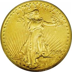 1909/8 $20 MS63 PCGS. Ex: Kutasi. Reflective fields wi