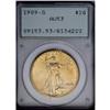 Image 1 : 1909-S $20 AU53 PCGS. Exceptionally high-end for the g