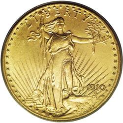 1910-D $20 MS65 PCGS. While one of the more frequently