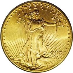 1910-S $20 MS65 PCGS. Despite the considerable mintage