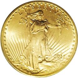 1911-S $20 MS65 PCGS. Another Gem of this issue, here