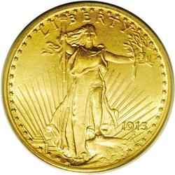 1913 $20 MS63 PCGS. This is an exceptionally attractiv