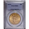 Image 1 : 1915-S $20 MS64 PCGS. Boldly struck and lustrous with
