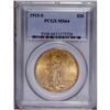 Image 1 : 1915-S $20 MS64 PCGS. Lustrous surfaces take on aprico