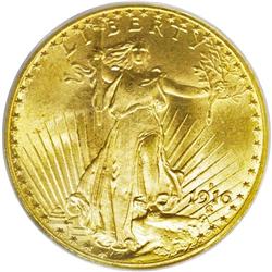 1916-S $20 MS65 PCGS. The availability of even Gem coi