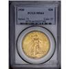 Image 3 : 1920 $20 MS64 PCGS. Fully lustrous with satiny yellow-