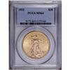 Image 1 : 1922 $20 MS64 PCGS. Pleasing luster emanates from peac