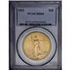 Image 3 : 1922 $20 MS65 PCGS. Peach-gold surfaces with a hint of