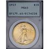 Image 1 : 1923 $20 MS60 PCGS. A seemingly conservatively graded