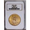 Image 1 : 1924 $20 MS64 NGC. Variegated brassy and orange-gold c