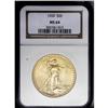 Image 1 : 1924 $20 MS64 NGC. apricot-gold surfaces display wisps