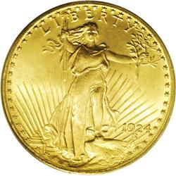 1924 $20 MS66 PCGS. Fortunately for type collectors (a