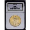 Image 3 : 1924 $20 MS66 NGC. Fully lustrous with bright orange-g