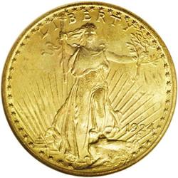 1924-S $20 MS62 NGC. As with many branch mint twenties