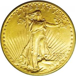 1925-D $20 MS64 PCGS. The mintmarked issues in the 192