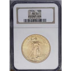 1926 $20 MS65 NGC. A gorgeous Gem with shimmering, smo