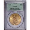 Image 1 : 1927 $20 MS65 PCGS. Subtle light green and pale pink u