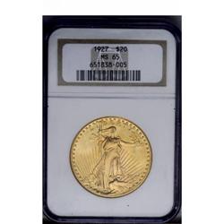 1927 $20 MS65 NGC.From The Steve Glenn Collection.