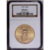 Image 3 : 1927 $20 MS66 S NGC. Rich peach color and captivating