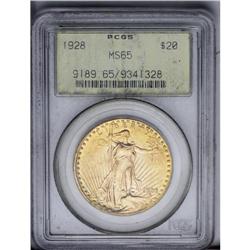 1928 $20 MS65 PCGS. Very lustrous and well struck thro