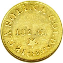 (1837-42) $5 C.Bechtler Five Dollar, 134G, With Star M