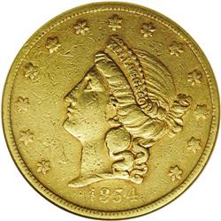 1854 $20 Kellogg & Co. Twenty Dollar--Damaged--ANACS.