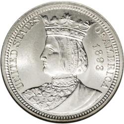 1893 25C Isabella Quarter MS65 NGC. A brilliant, blast 1893[25C] Isabella Quarter MS65 NGC.