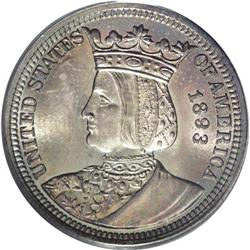 1893 25C Isabella Quarter MS66 PCGS. This highly lustr 1893[25C] Isabella Quarter MS66 PCGS.