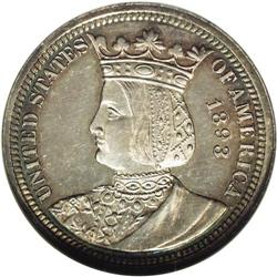 1893 25C Isabella Quarter PR63 NGC. A scant 103 proofs 1893[25C] Isabella Quarter PR63 NGC.