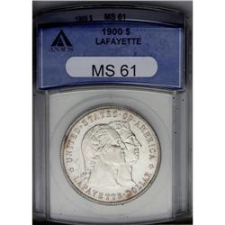 1900 S$1 Lafayette Dollar MS61 ANACS. DuVall 1-B. Well 1900[img border='0' src='http://www.heritagec