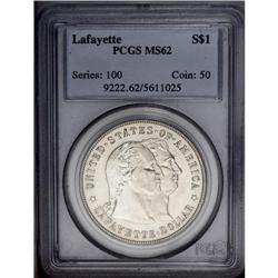 1900 S$1 Lafayette Dollar MS62 PCGS. DuVall 2-C. A sat 1900[img border='0' src='http://www.heritagec