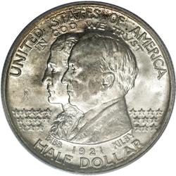 1921 50C Alabama MS66 PCGS. The obverse motif of the A 1921[50C] Alabama MS66 PCGS.