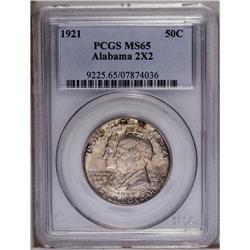 1921 50C Alabama 2x2 MS65 PCGS. Gem Alabama 2x2''s wit 1921[50C] Alabama 2x2 MS65 PCGS.