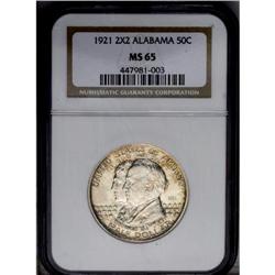 1921 50C Alabama 2x2 MS65 NGC. Highly lustrous surface 1921[50C] Alabama 2x2 MS65 NGC.