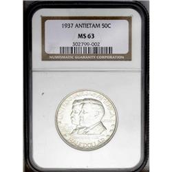 1937 50C Antietam MS63 NGC. Well struck with typical s 1937[50C] Antietam MS63 NGC.