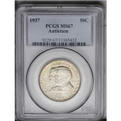 1937 50C Antietam MS67 PCGS. Tan and peach with speckl 1937[50C] Antietam MS67 PCGS.