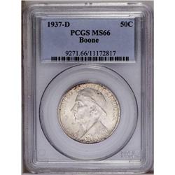 1937-D 50C Boone MS66 PCGS. A splendid Gem with brilli 1937-D[50C] Boone MS66 PCGS.