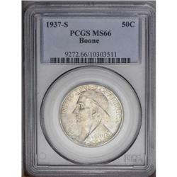 1937-S 50C Boone MS66 PCGS. A mixture of pastel terra 1937-S[50C] Boone MS66 PCGS.