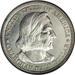 1892 50C Columbian PR63 PCGS. Basically brilliant, wit 1892[50C] Columbian PR63 PCGS.