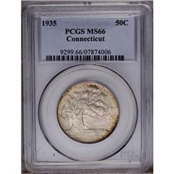 1935 50C Connecticut MS66 PCGS. Radiantly lustrous sur 1935[50C] Connecticut MS66 PCGS.