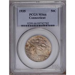 1935 50C Connecticut MS66 PCGS. A couple of shades of 1935[50C] Connecticut MS66 PCGS.